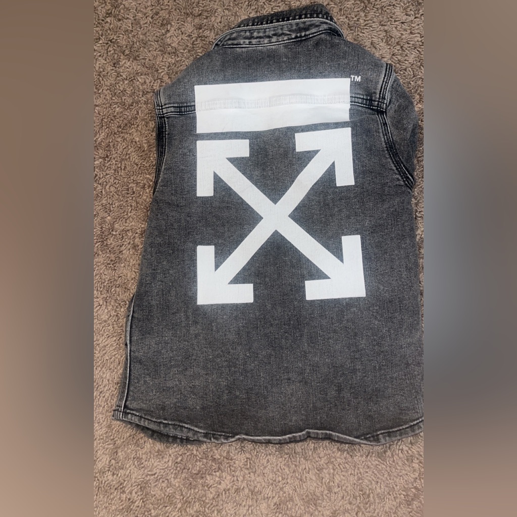 Off-White Black Denim Shirt